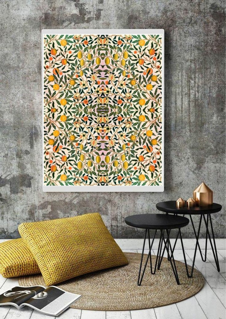 Indian Lemon Art Print Digital Wall Art