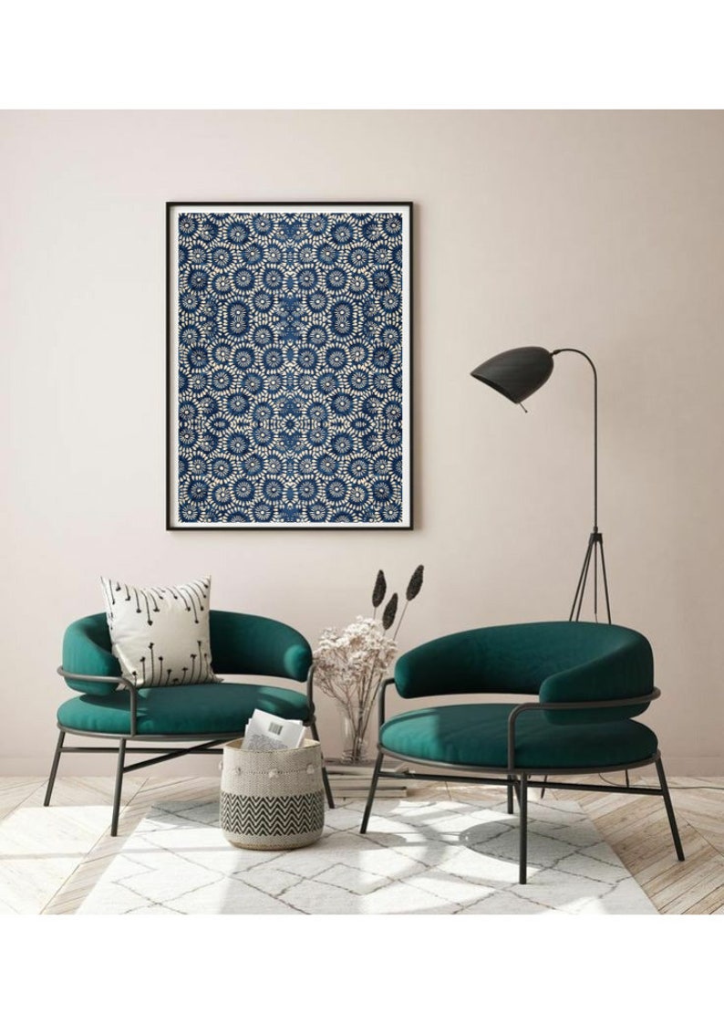 Indigo Daby Digital Print Digital Wall Art