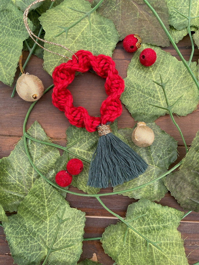 Handcrafted Knotted Macrame Cotton Wreath (Pack of 2)