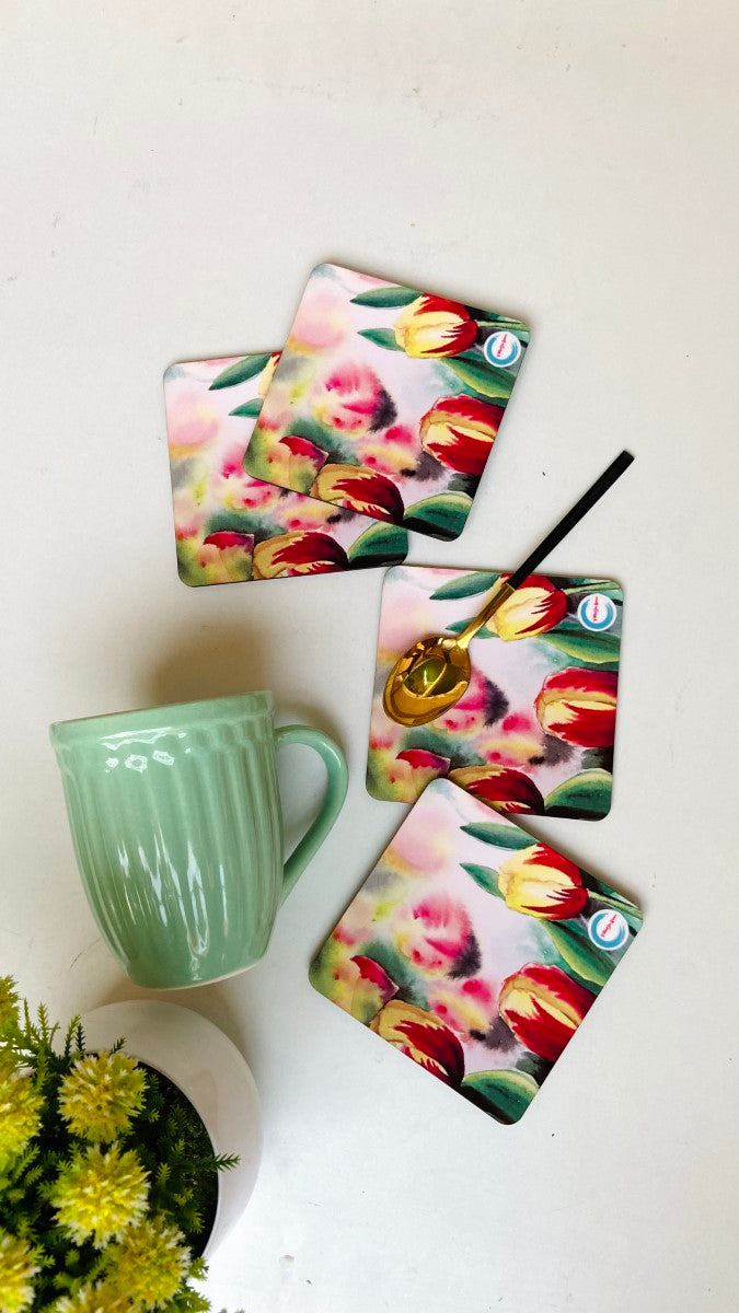 Lotus Pond Coasters (Set of 4)