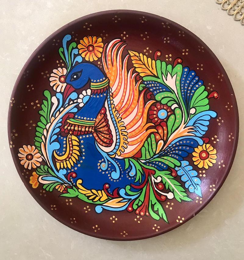 Kerala Mural Decorative Wall Plate (10"-12")