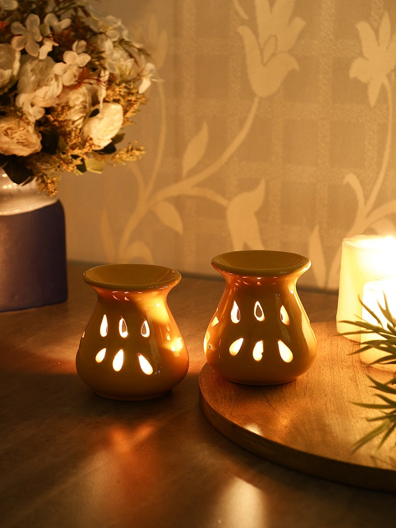 Candle Operated Aroma Diffuser with Tea Lights (Pack of 2)
