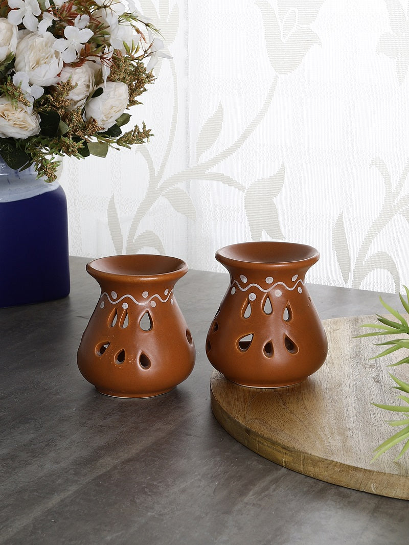 Candle Operated Aroma Diffuser with Tea Lights (Pack of 2)