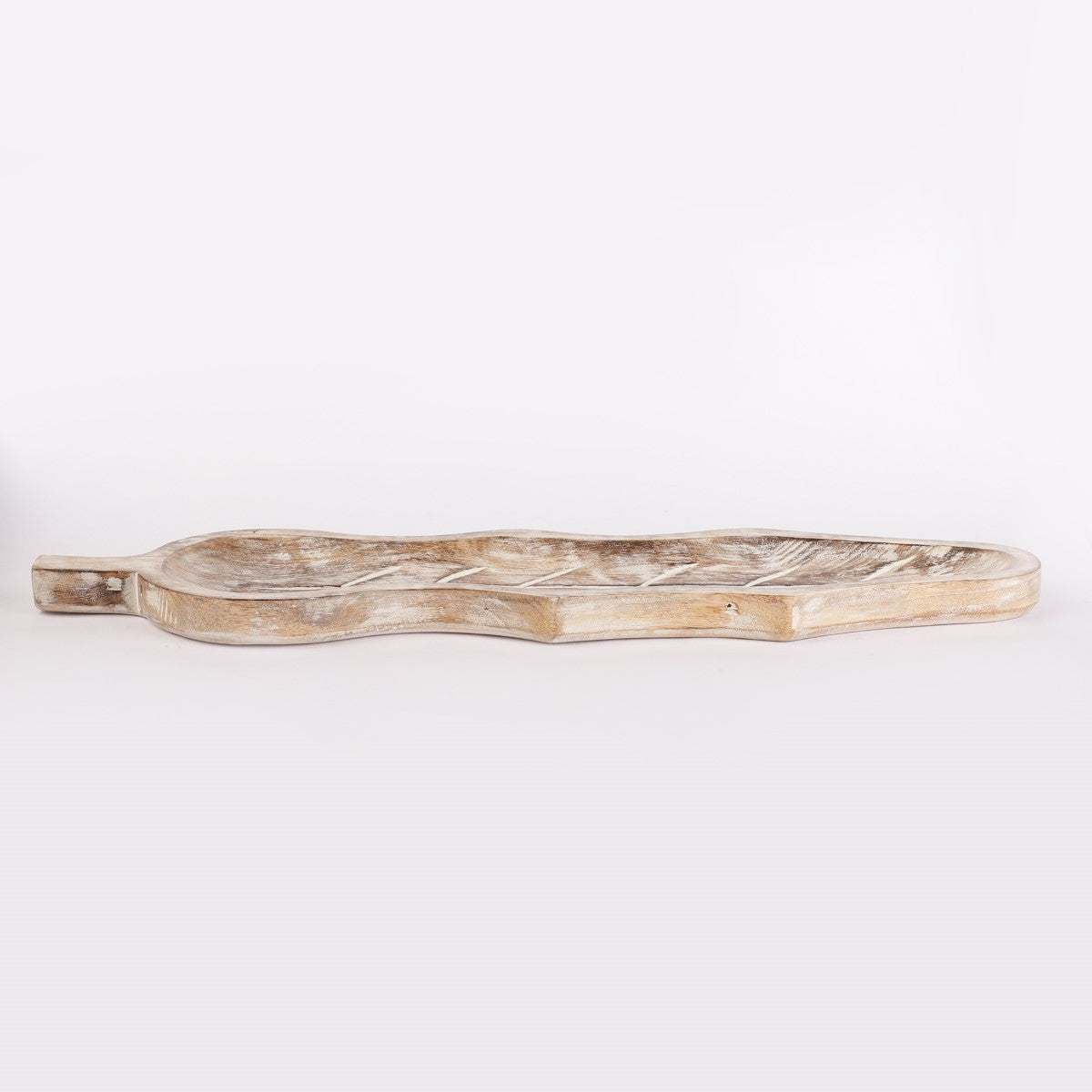 Leaf Shaped Wooden Serving Platter
