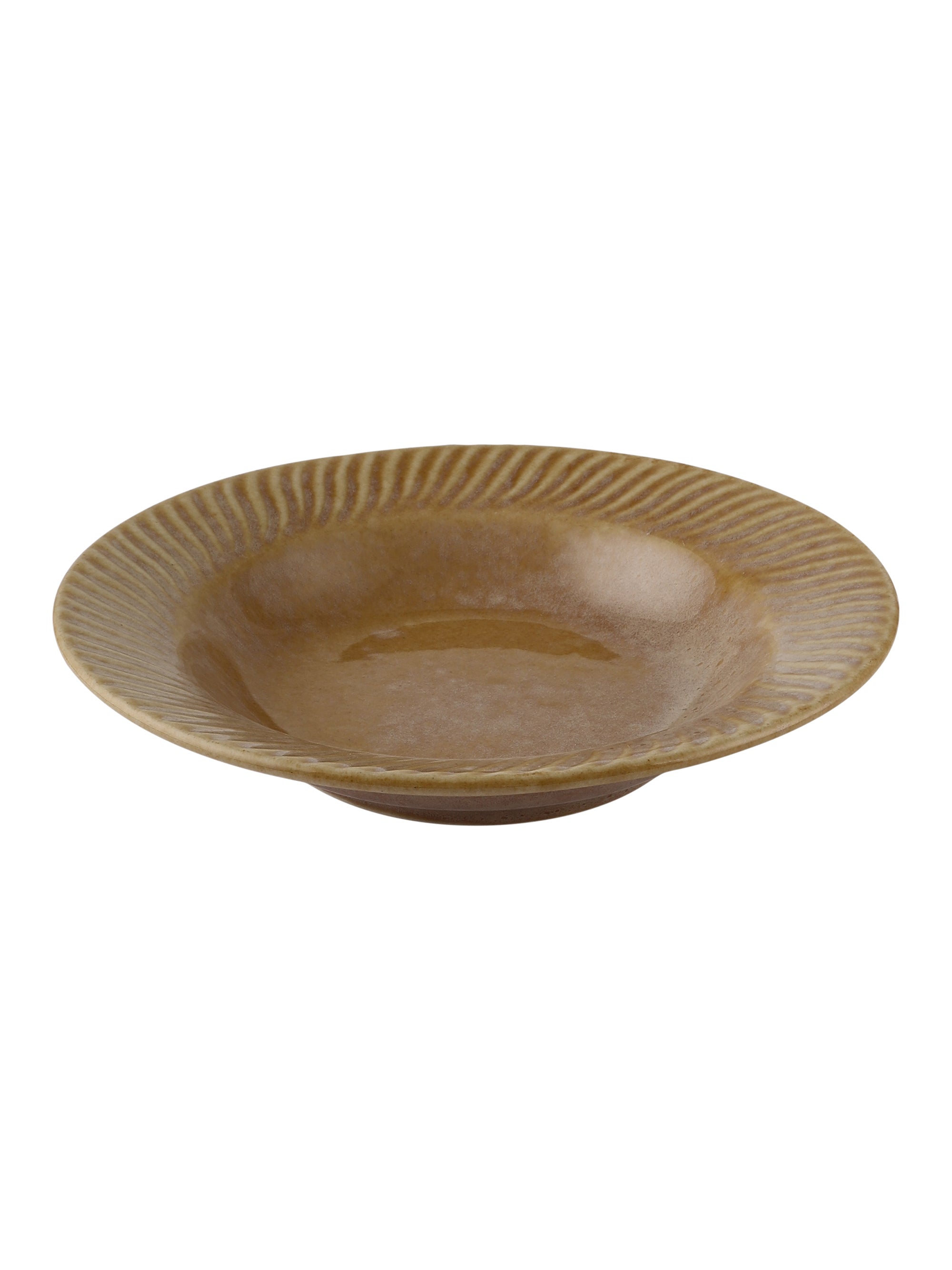 Ceramic Hand-Painted Plate - Set of 2 Plates (Gold, 7 Inch)