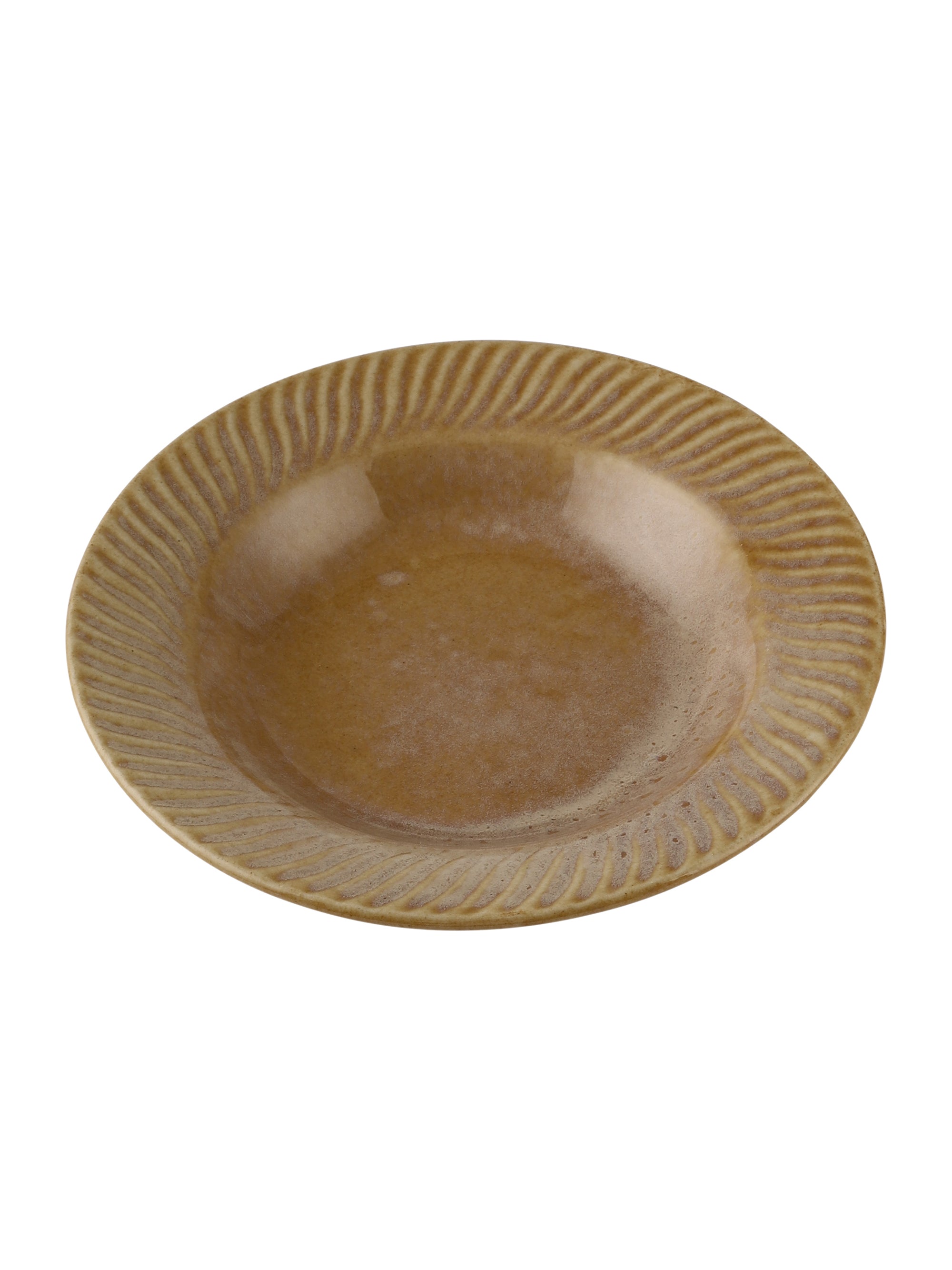 Ceramic Hand-Painted Plate - Set of 2 Plates (Gold, 7 Inch)