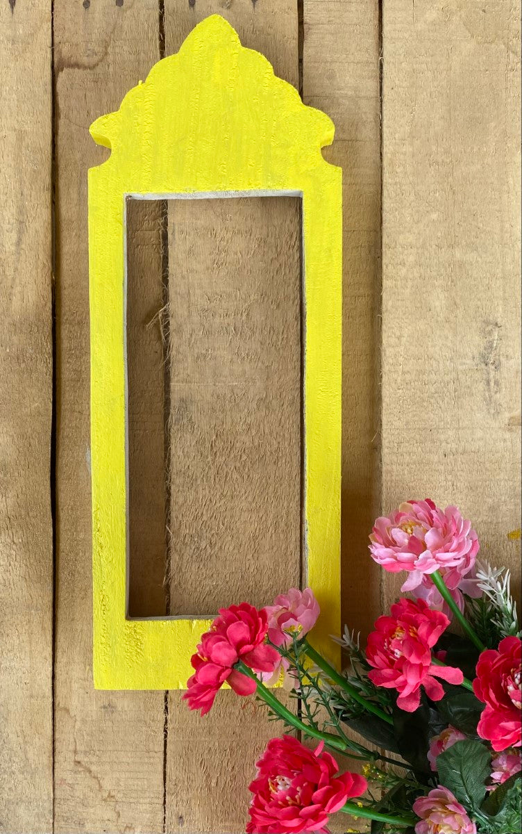 Yellow Jharokha Wall Frame