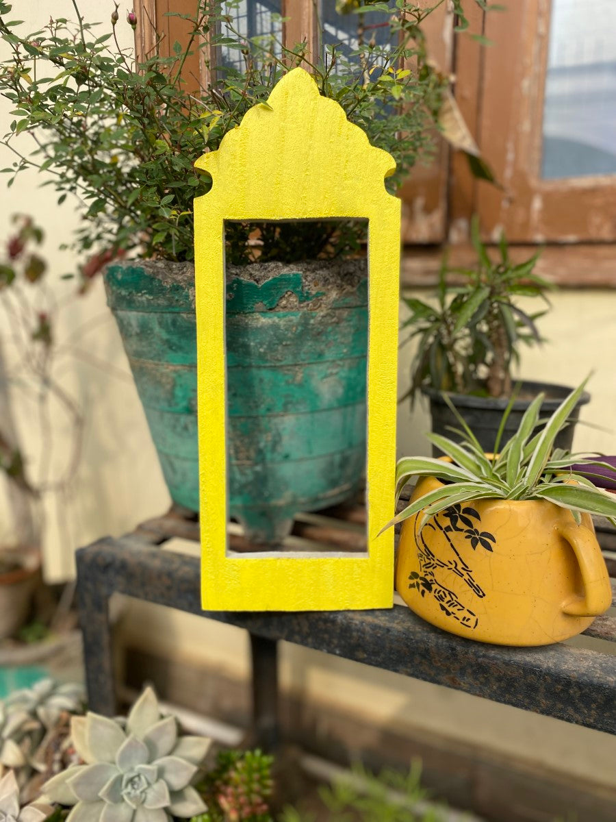 Yellow Jharokha Wall Frame