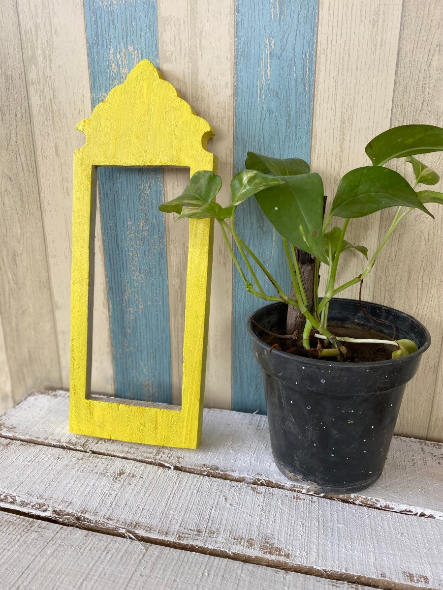 Yellow Jharokha Wall Frame