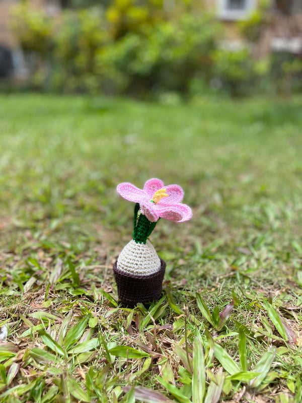Handmade Cotton Pink Lily