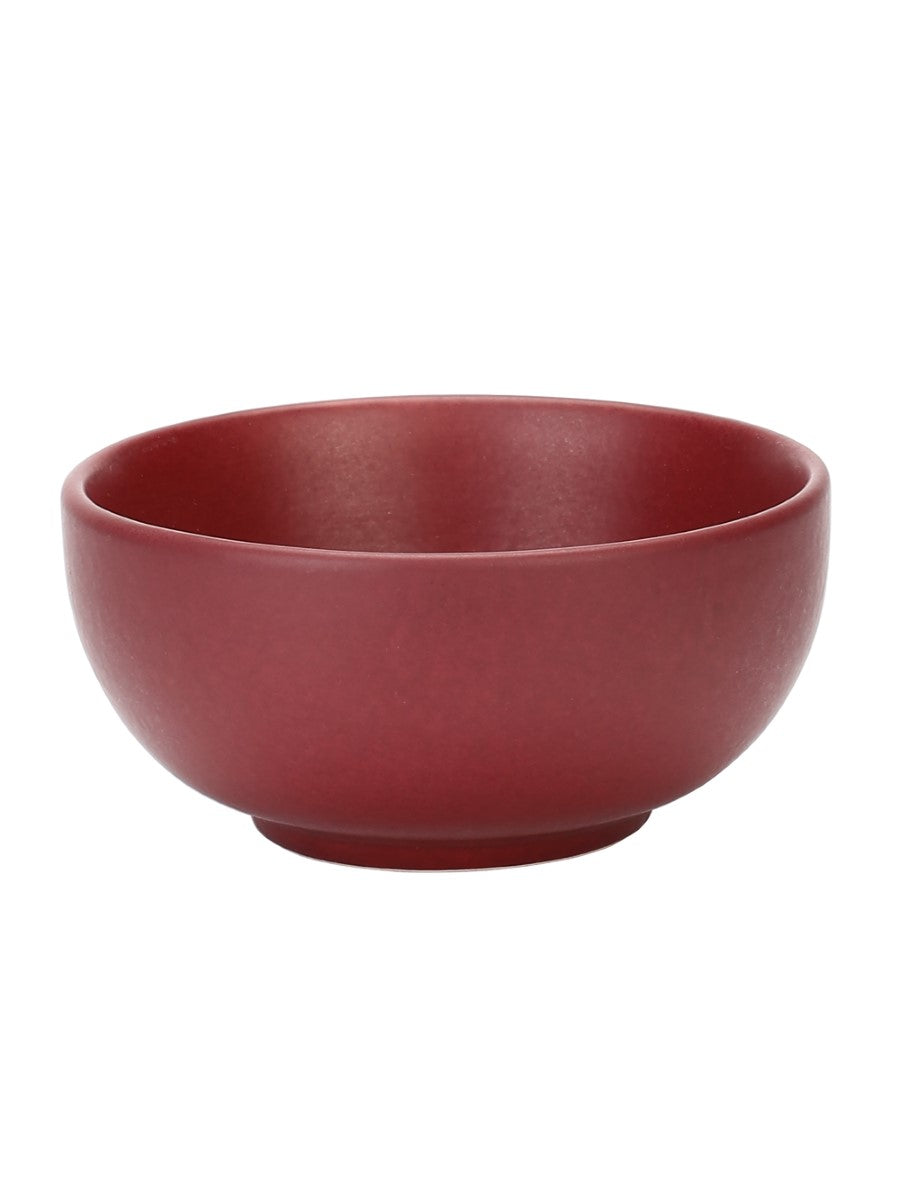 Maroon Ceramic Bowls (Pack of 6)
