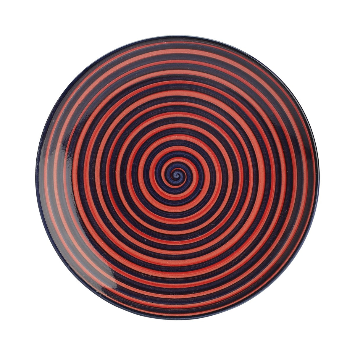 Spiral Ceramic Quarter Plates (Set of 4)