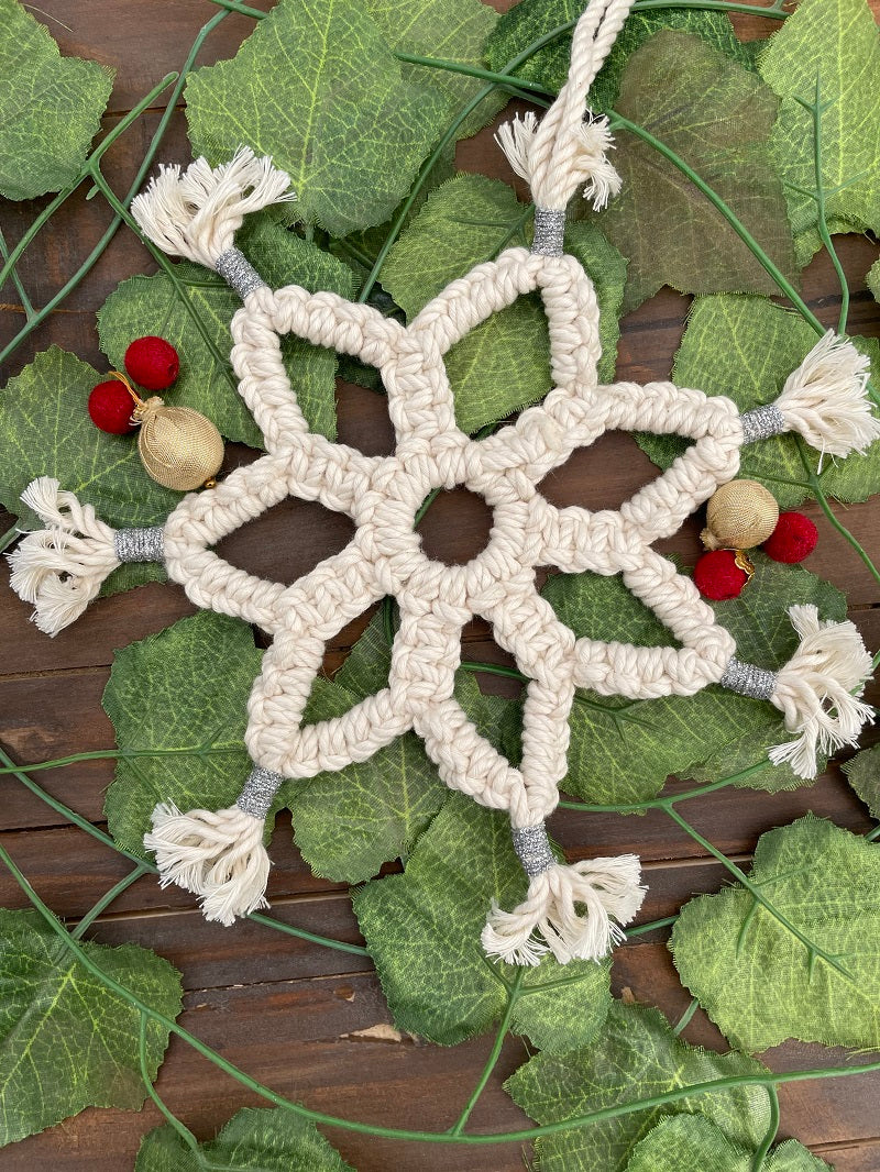 Handcrafted Knotted Macrame Big Star (Set of 2)