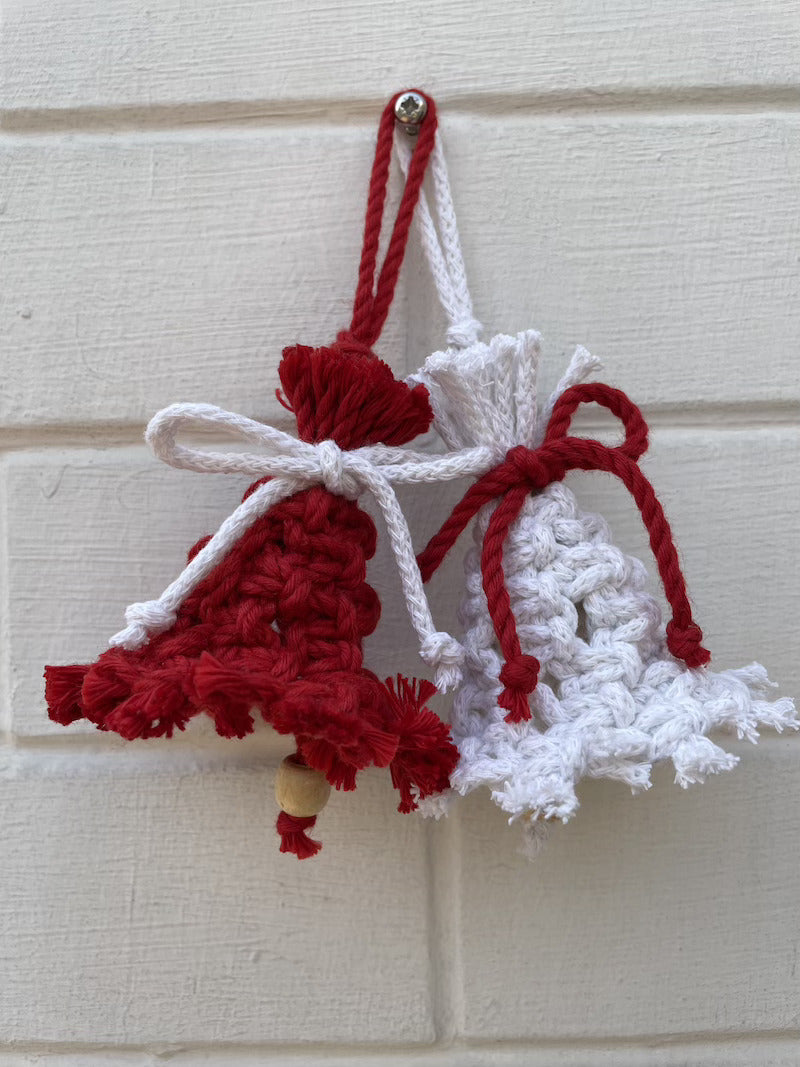 Handcrafted Knotted Natural Macrame Cotton Bell