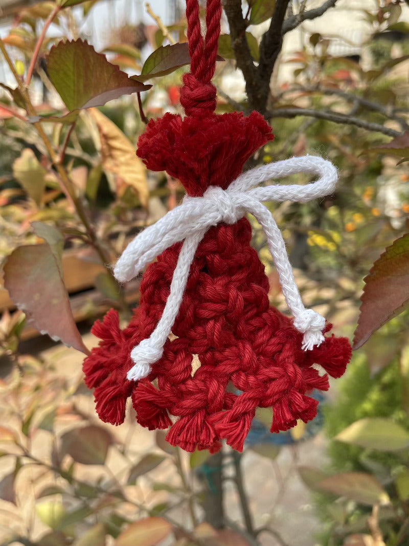 Handcrafted Knotted Natural Macrame Cotton Bell