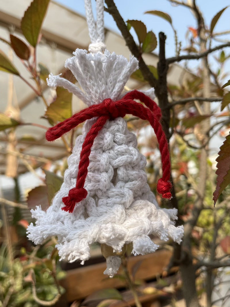 Handcrafted Knotted Natural Macrame Cotton Bell