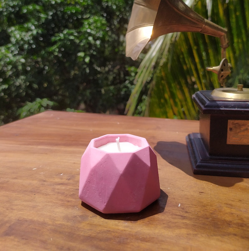 Pink Rose Fragrance Candle Jars (Set of 2)