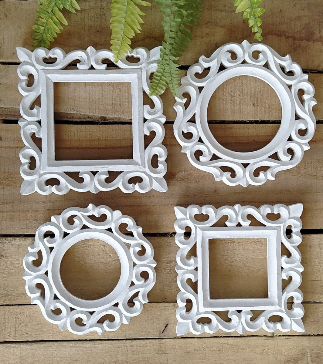 White Wall Decorative Frames (Set of 4)