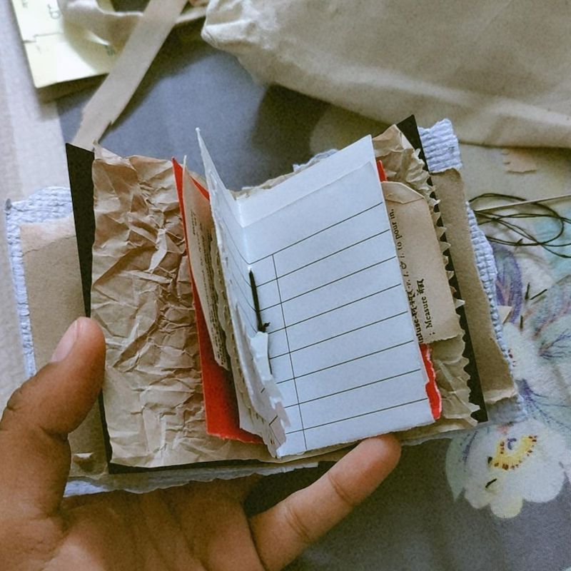 Mini Journal + Card with Recycled Paper
