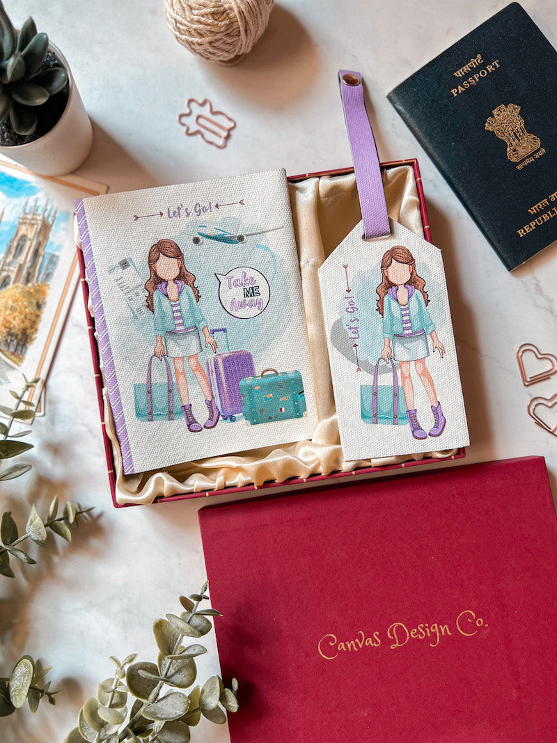 Traveller Chic "Her" Passport Cover + Luggage Tag