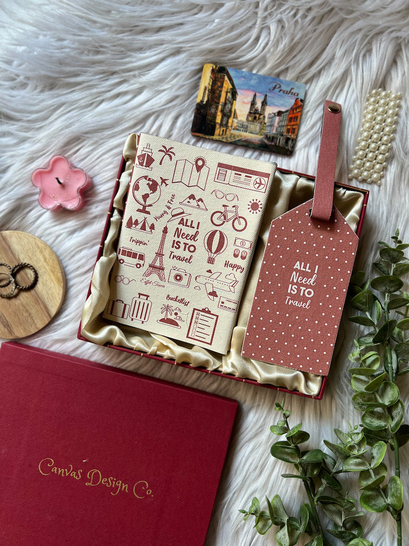 All I Need Is Travel Passport Cover + Luggage Tag