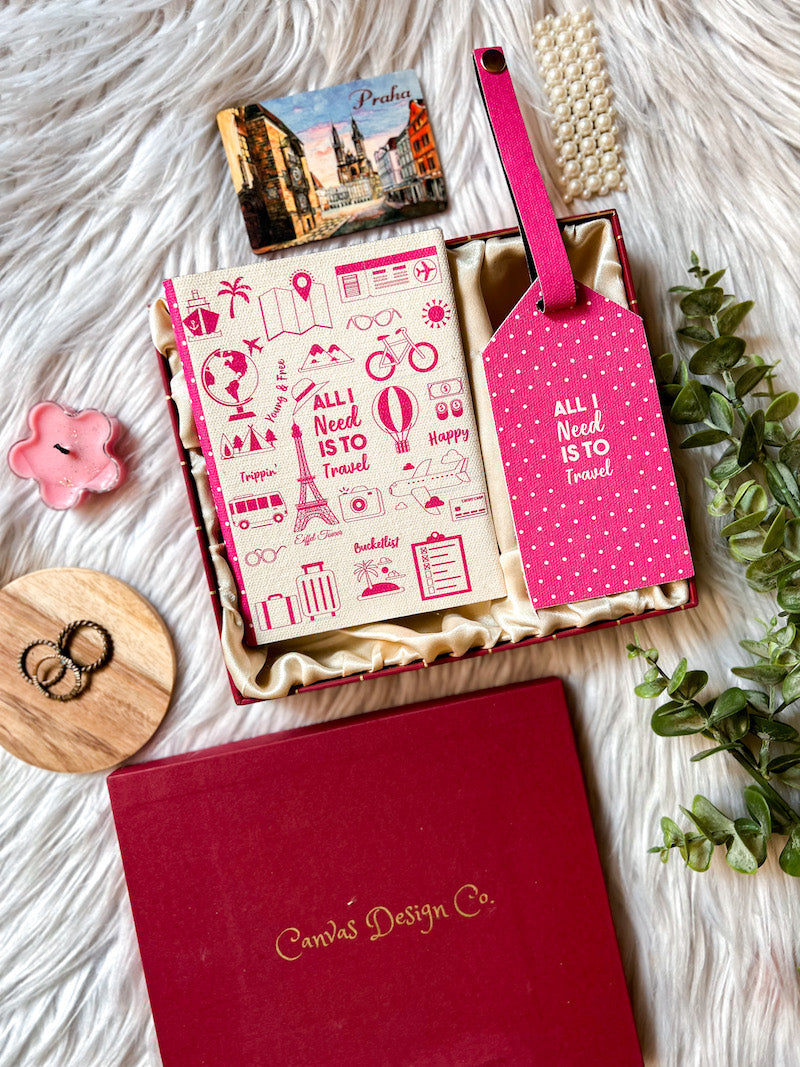 All I Need Is Travel Passport Cover + Luggage Tag