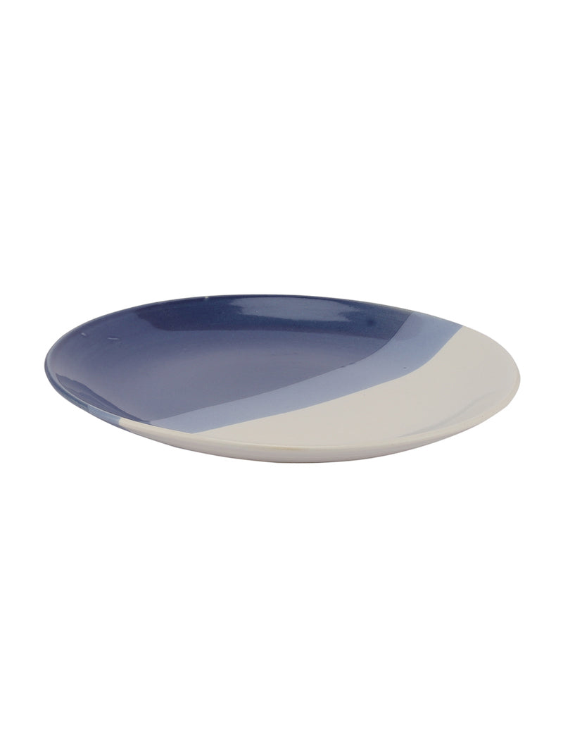 Ceramic Glossy Blue Dinner Plates (Set of 2)