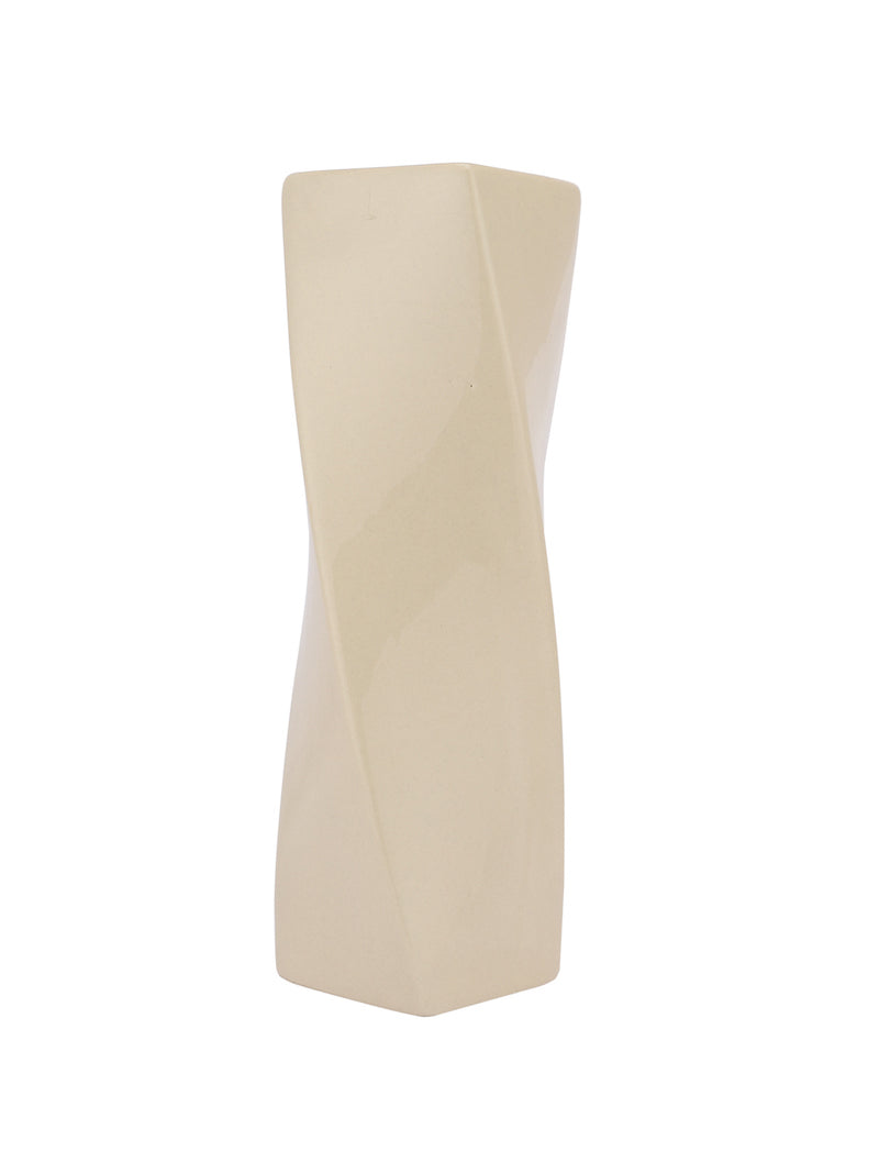 Spiral Contemporary Decorative Ceramic Vase