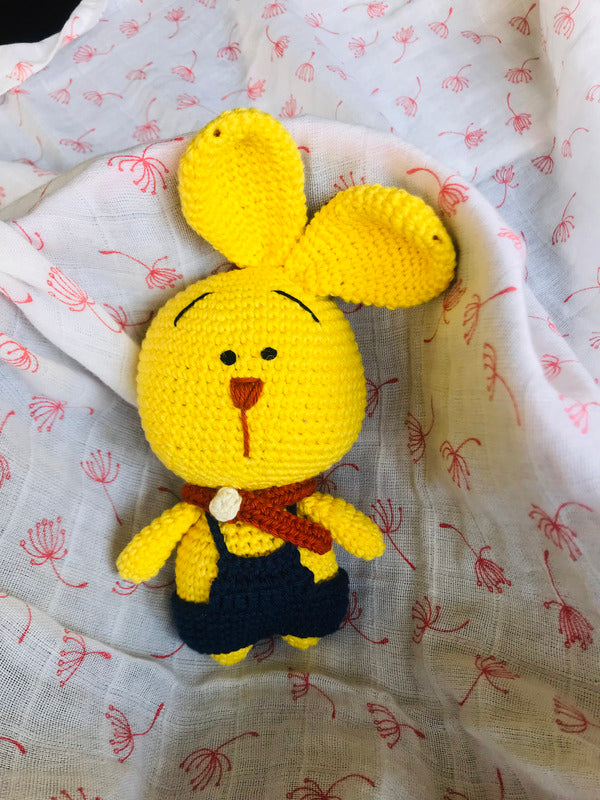 Yellow Handmade Hoppy The Bunny