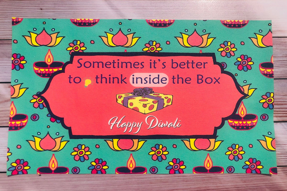Canvas Poster Think inside the box (12" X18")