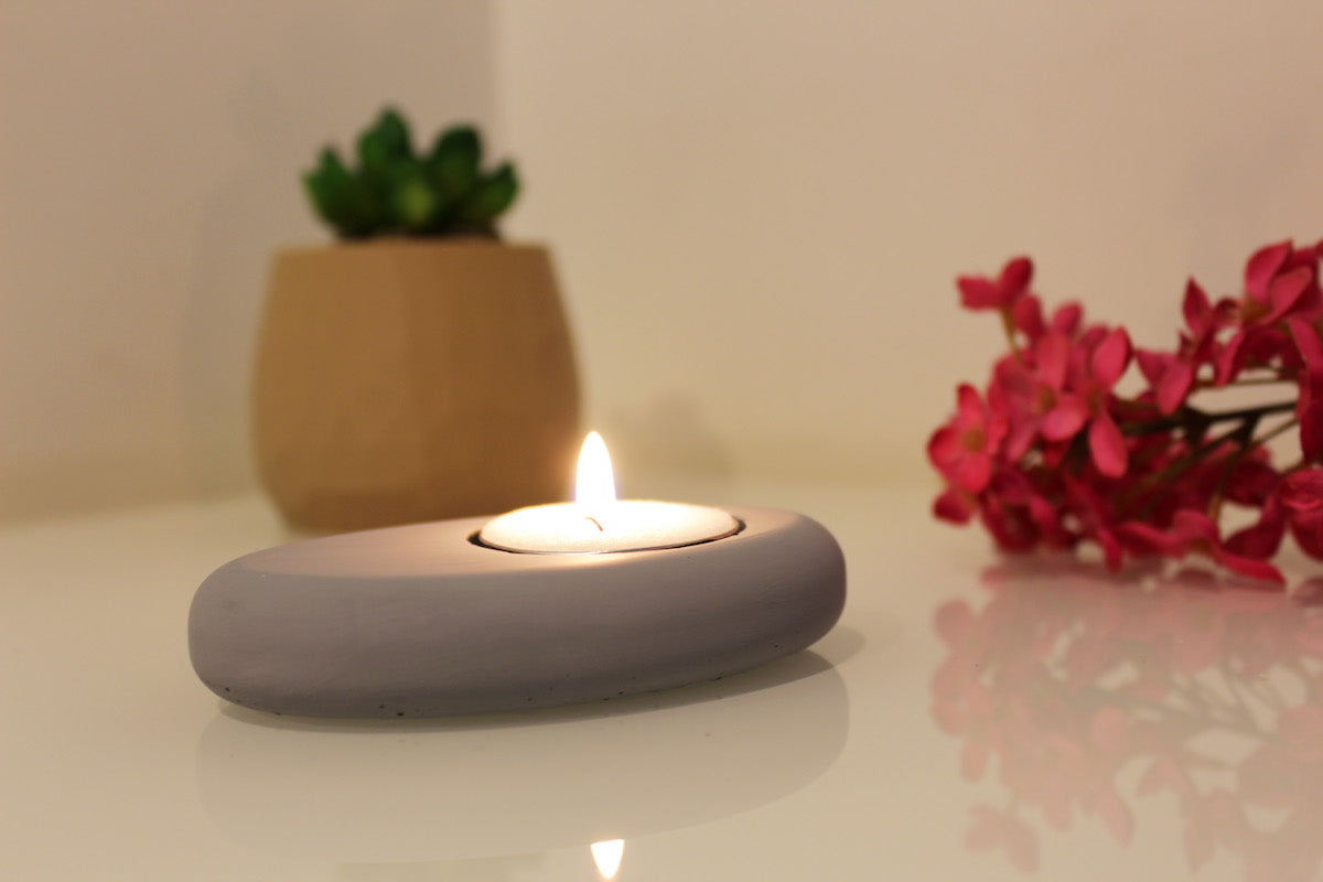 Pebble Tealight Holders (Set of 2)