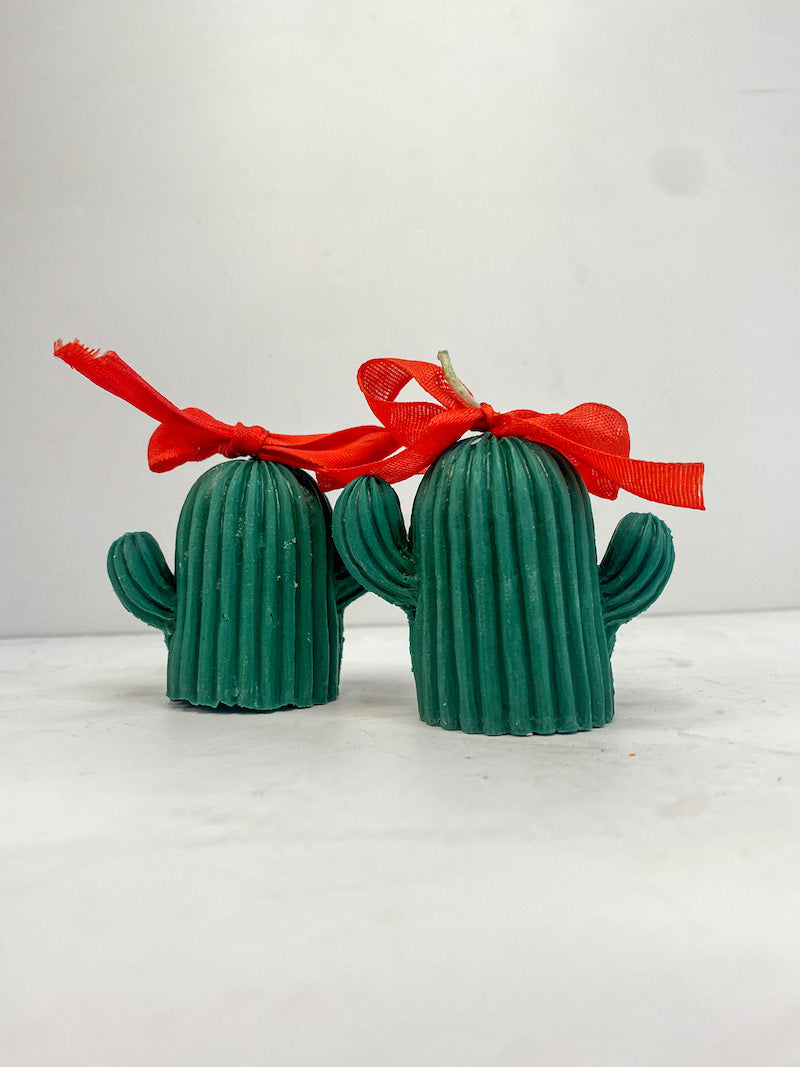 Green Cactus Cutie Soy Wax Candles (Set of 2)