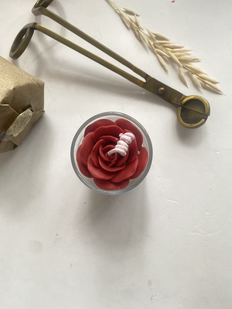 Rose in a Jar Soy Wax Candle
