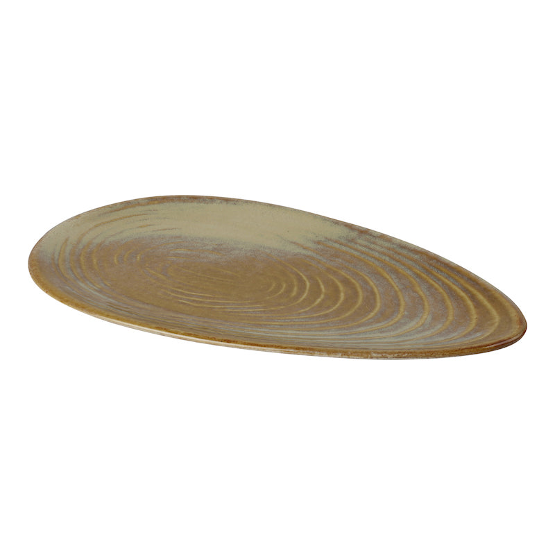 Ceramic Almond Serving Platter (Set of 1)