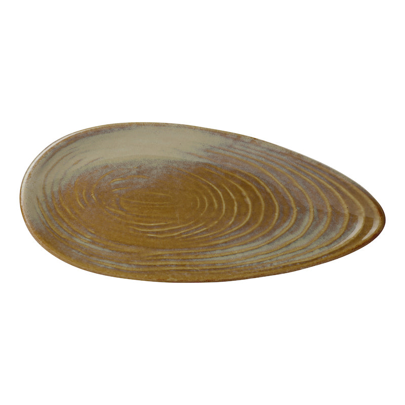 Ceramic Almond Serving Platter (Set of 1)