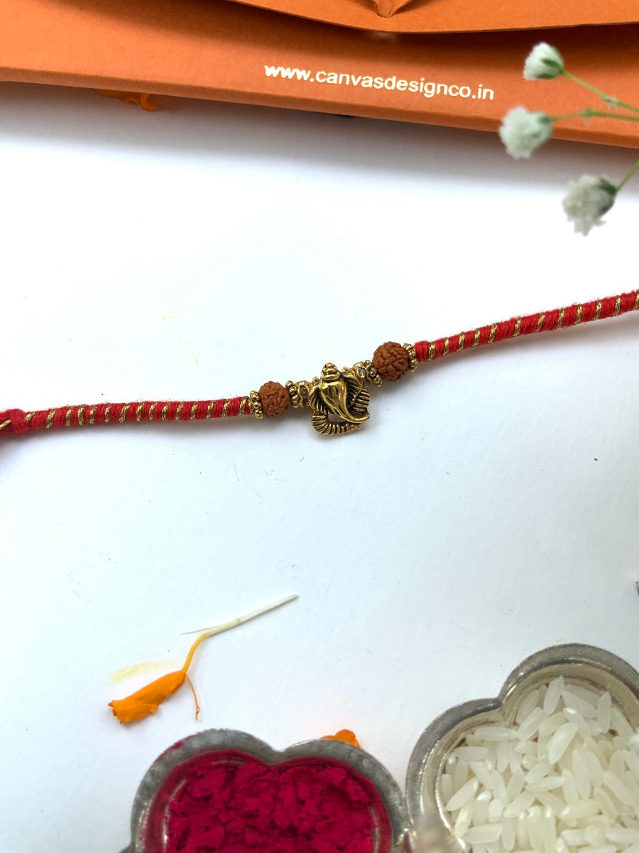 Ganesha with Rudraksh Rakhi