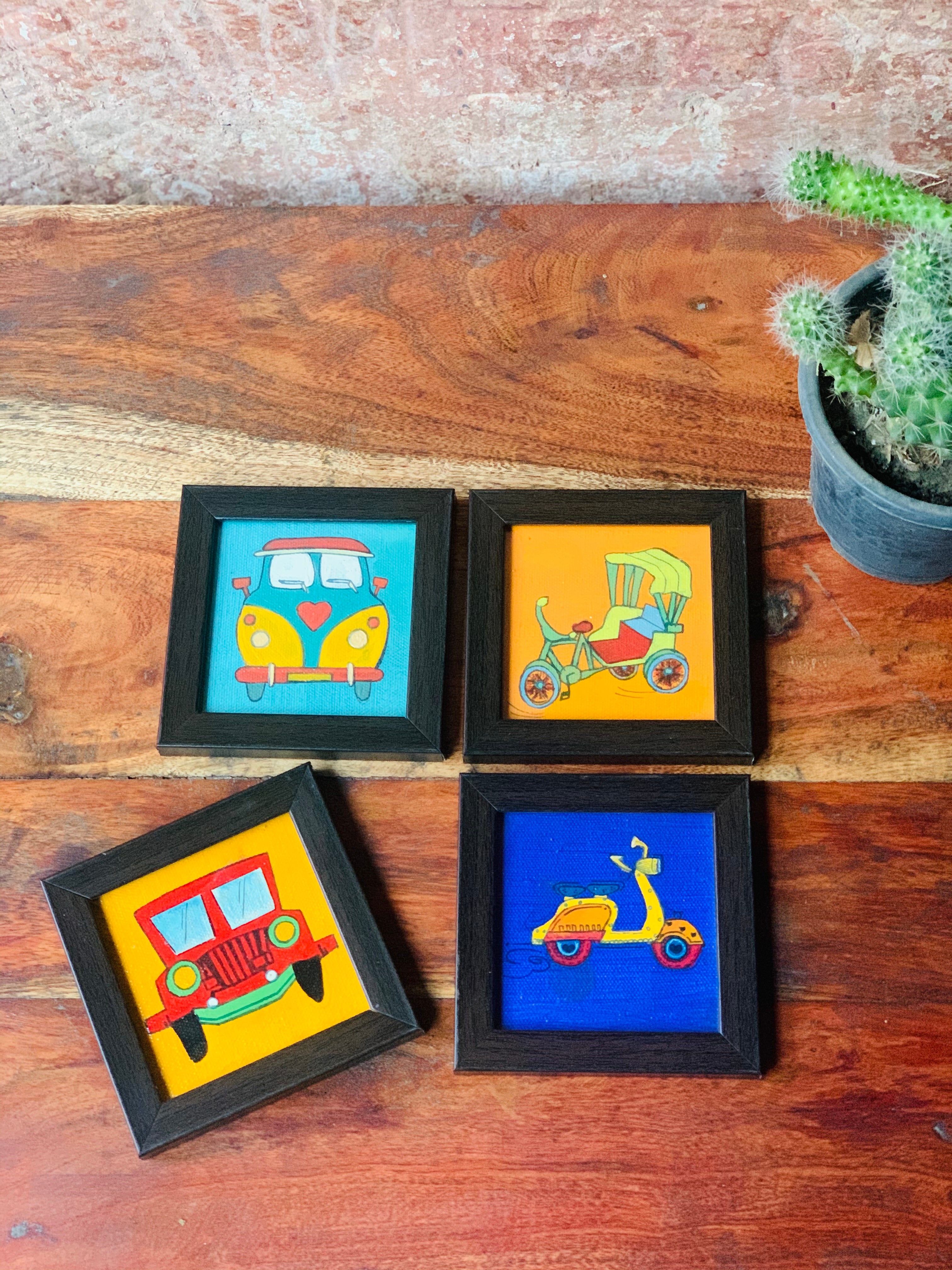 Assorted Chal Meri Dhanno Coasters (Set of 4)