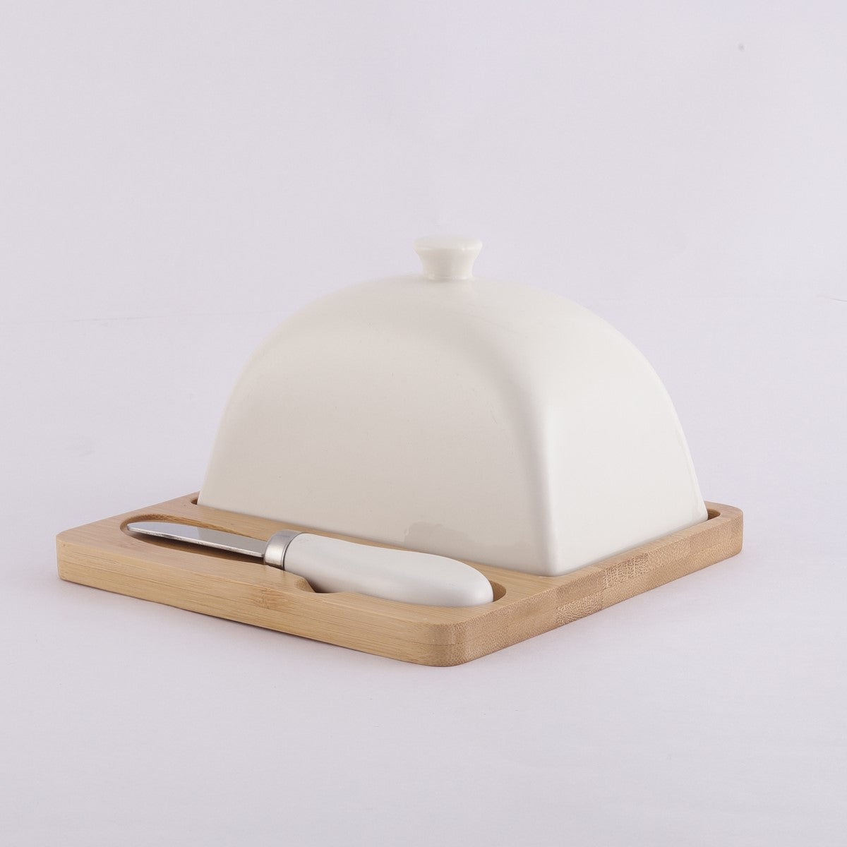 Nordic Style Butter Box with Cover, Base & Knife