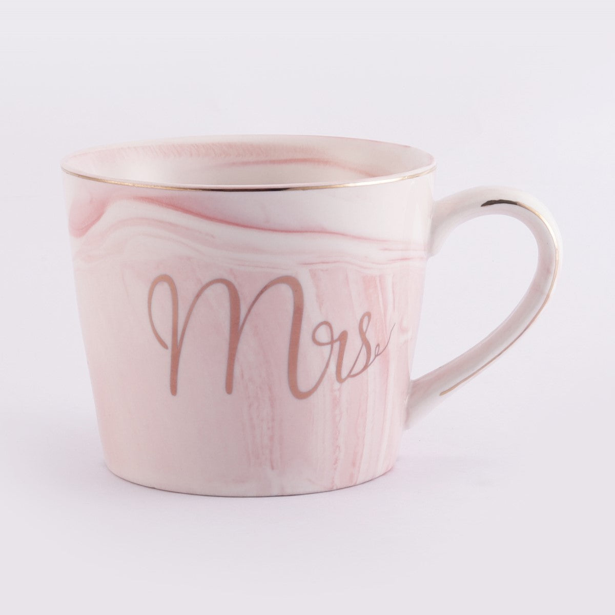 Mr & Mrs Grey & Pink Mugs (Set of 2)