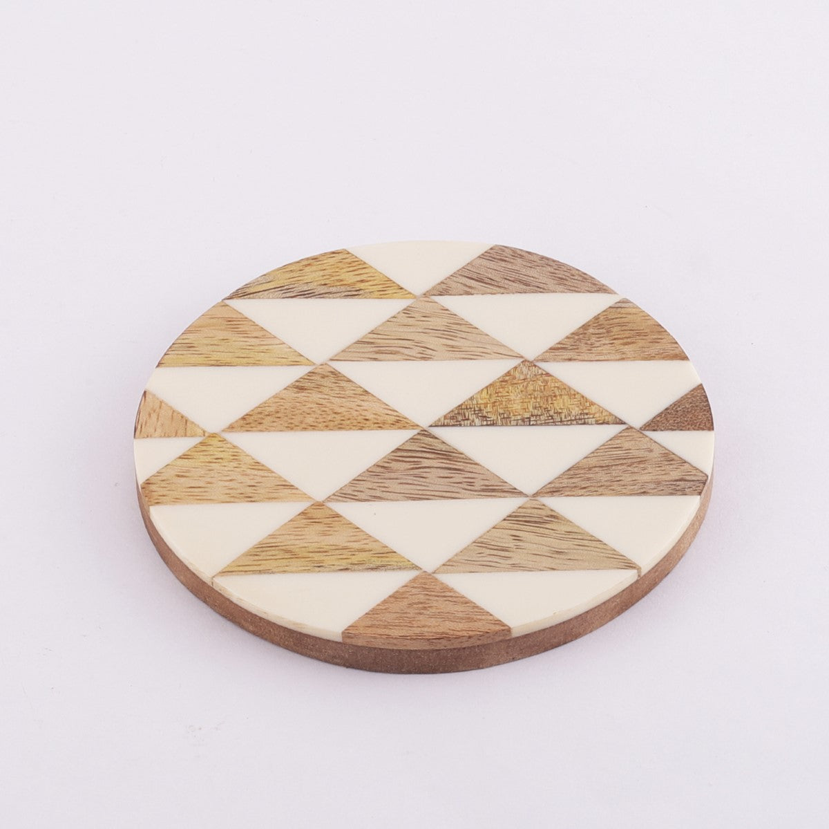 Wooden Trine Coaster- Set Of 4