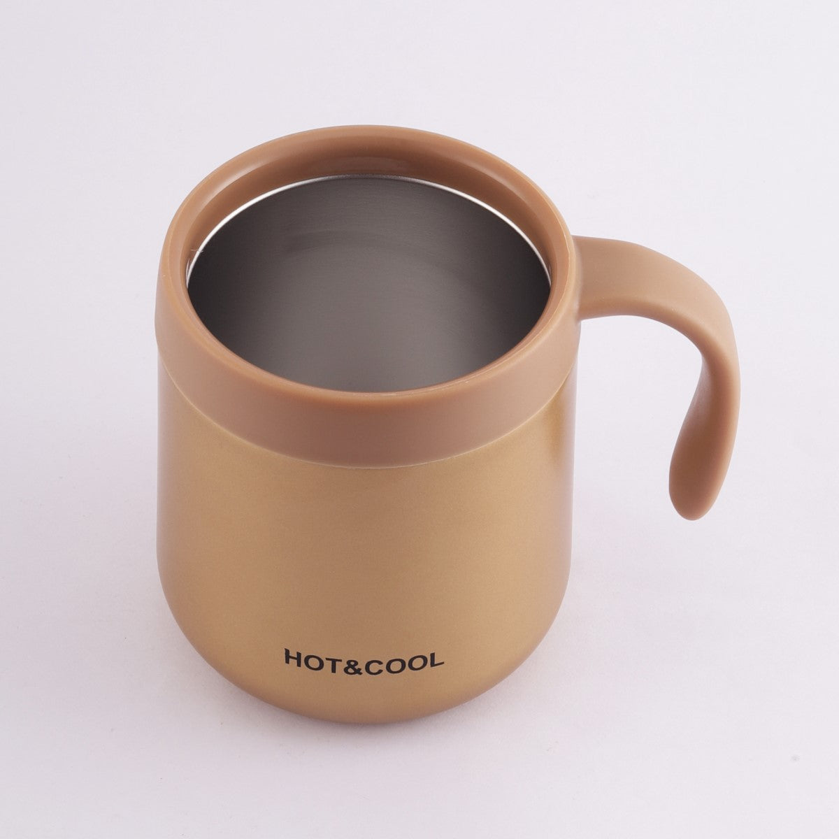 Double Walled Insulated Travel Mug with Handle