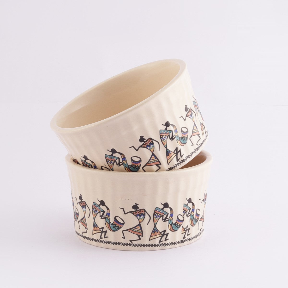 Tribal Art Bowls (Set of 2)