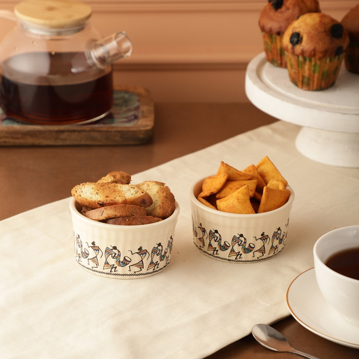 Tribal Art Bowls (Set of 2)