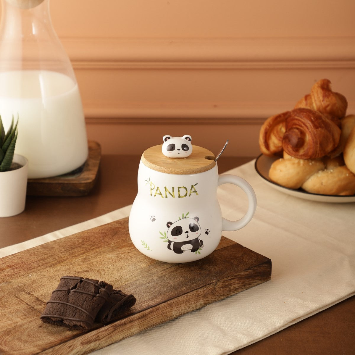 Panda Mug with Spoon