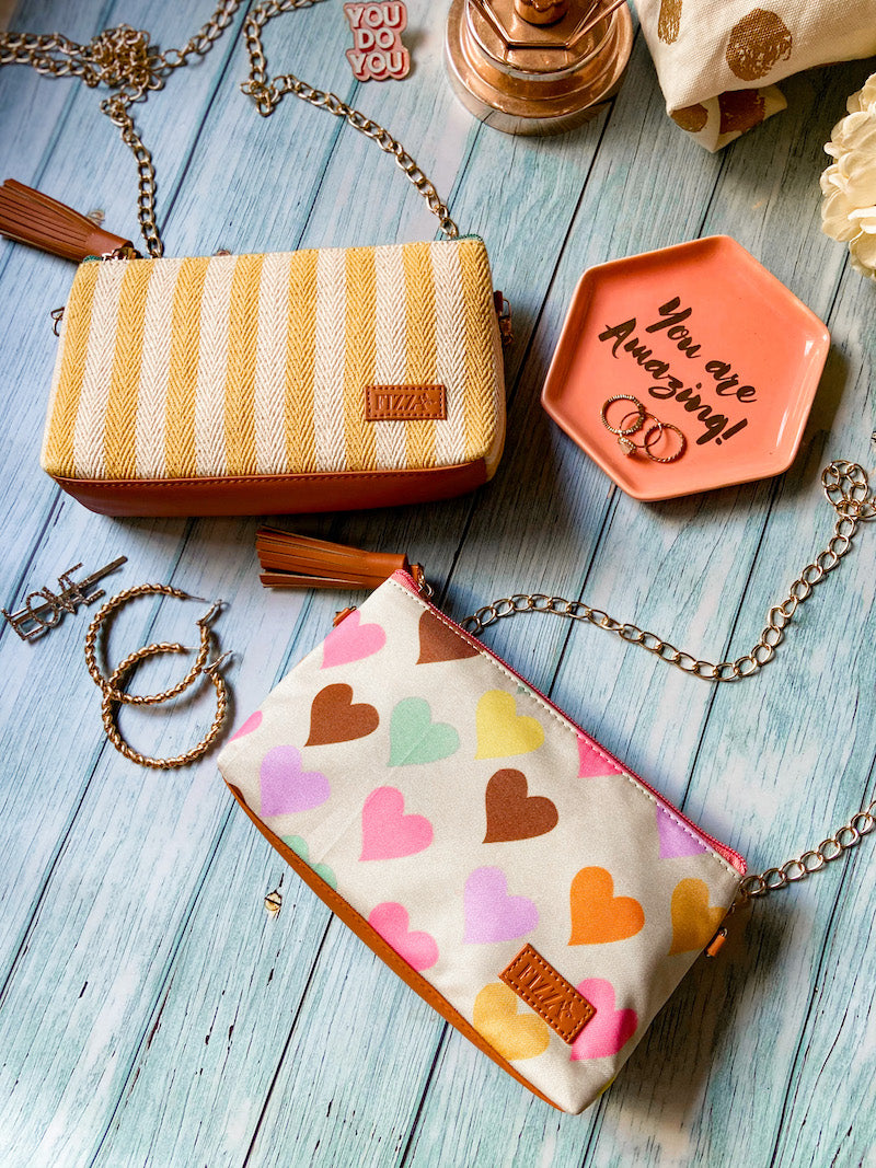 Crazy Heart Sunglass Pouch Sling