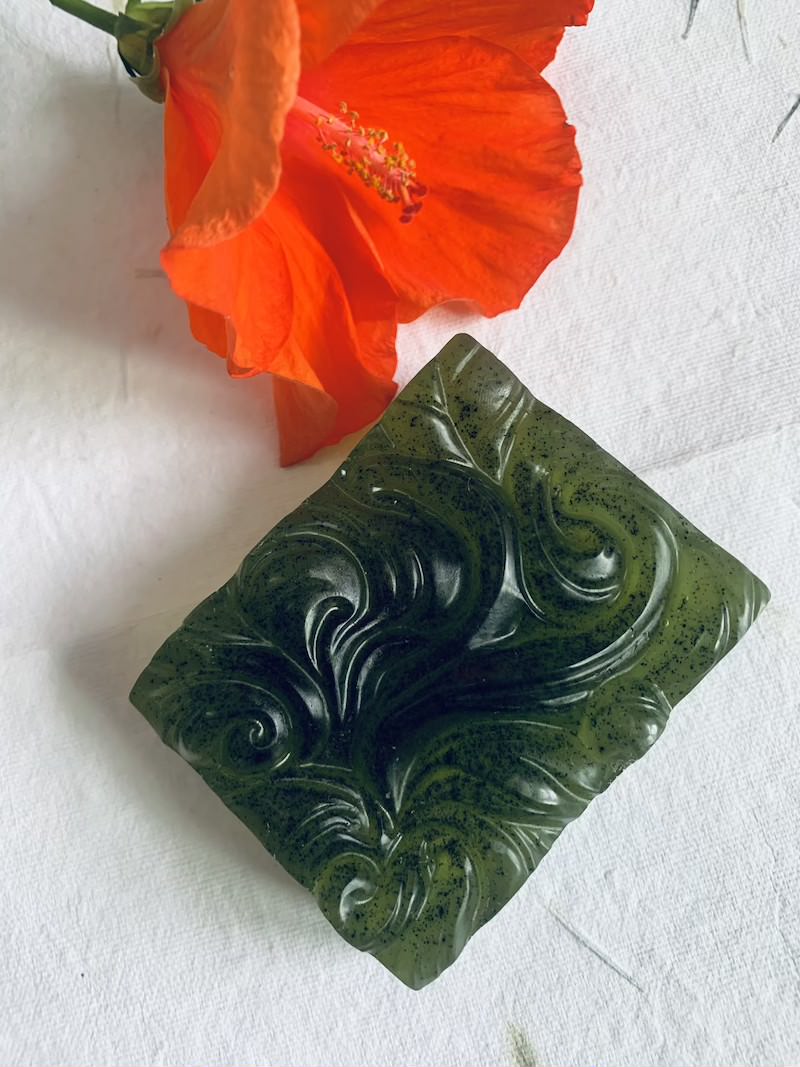 Mighty Swirl Dark Green Hydrating Soap Bar