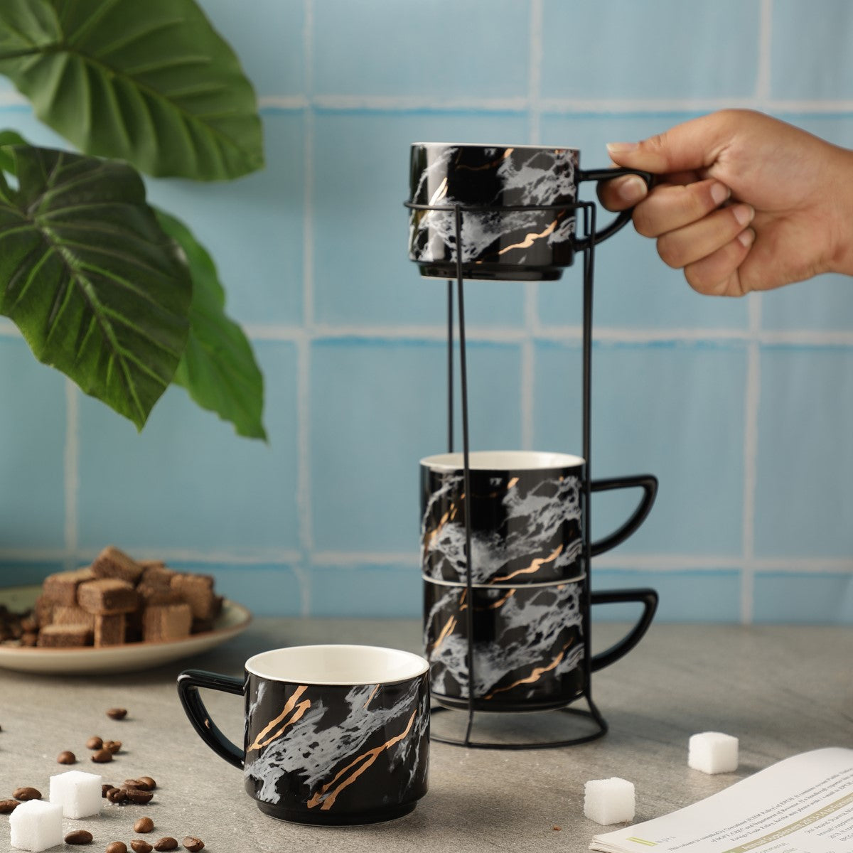 Marbled Dipped Mugs!
