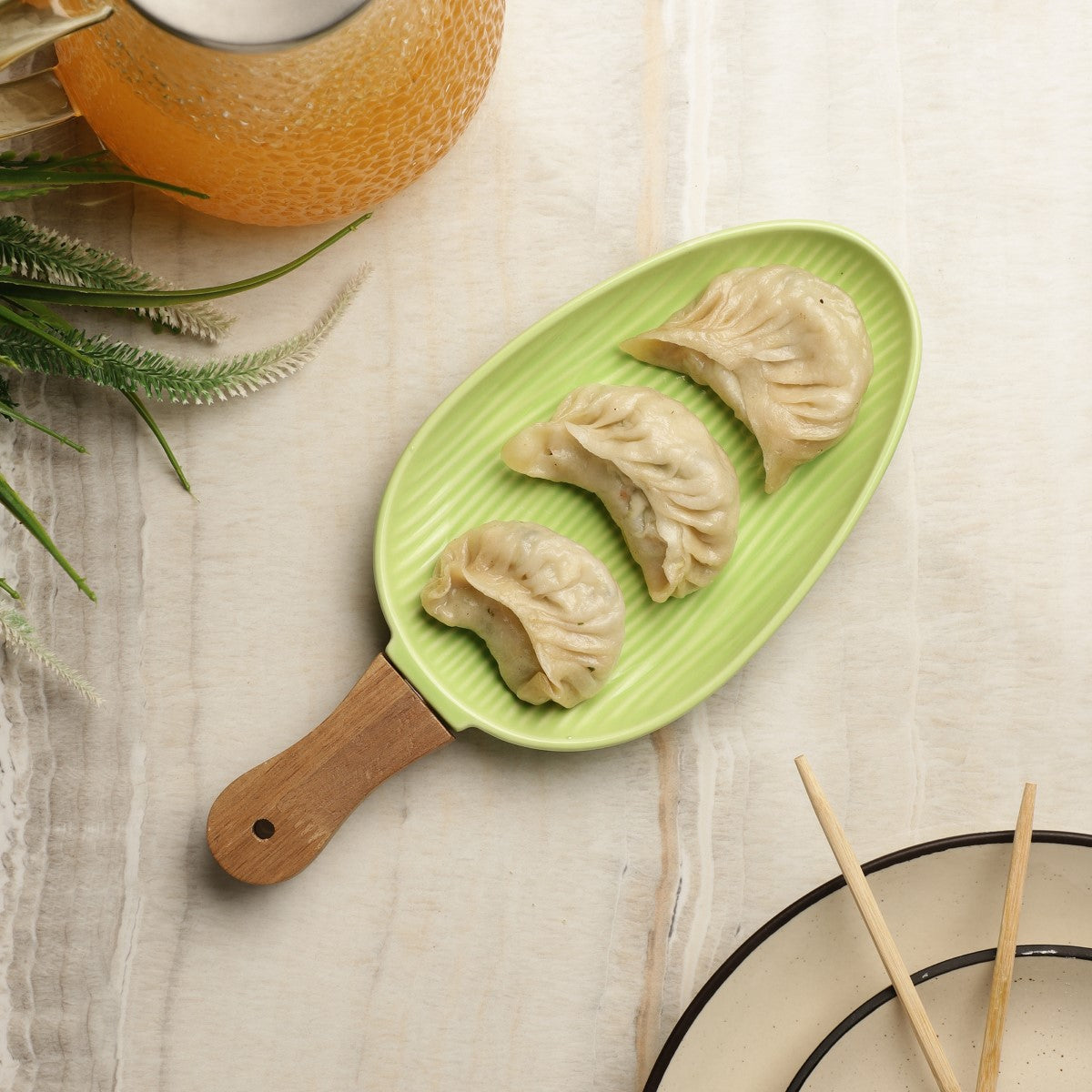 Shovel Ceramic Serving Platter with Handle