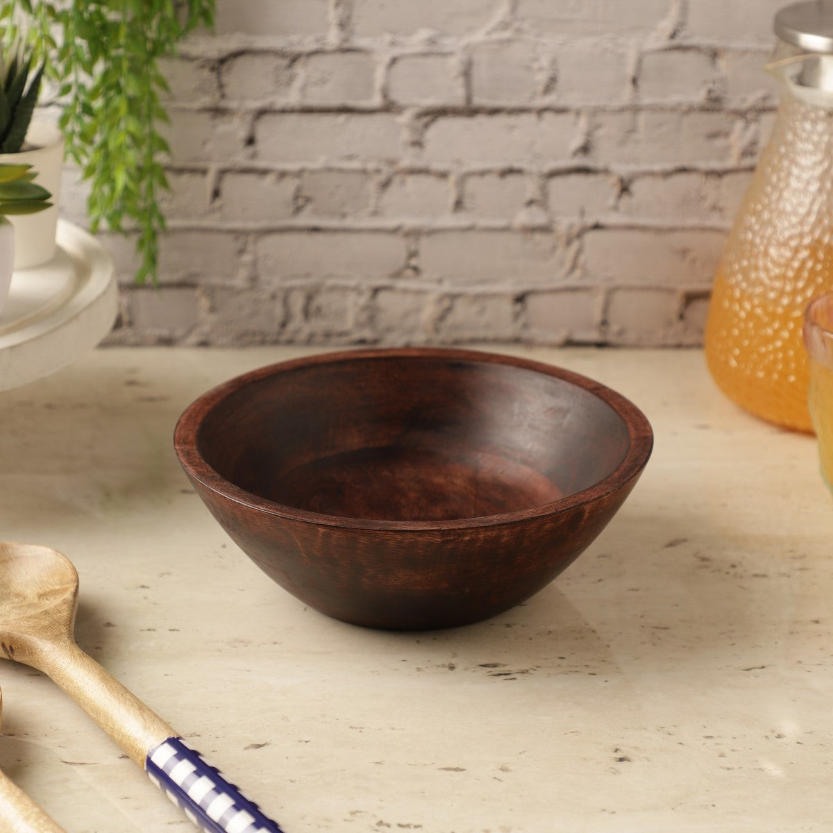 Handcrafted Wooden Salad Bowl