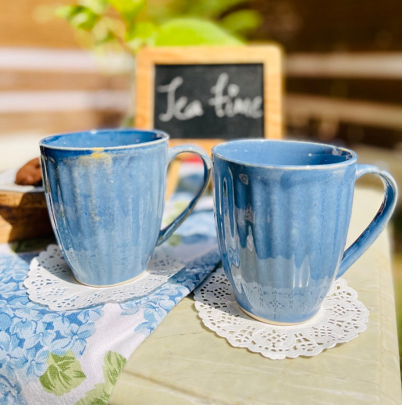Blue Sand & Shores Coffee Mugs (Set of 2)